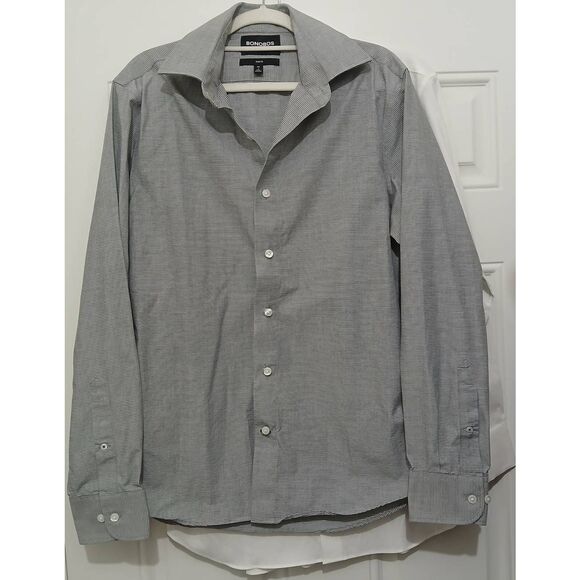 Bonobos mens small button down shirt gray white lot of 2 longsleeve - Picture 3 of 9